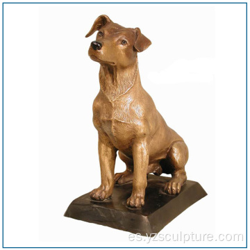 Estatua de bronce perro tamaño de vida para la venta